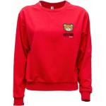 Reduzierte Rote Langärmelige MOSCHINO Damensweatshirts aus Baumwolle Größe L 