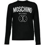 Reduzierte Schwarze MOSCHINO Rundhals-Ausschnitt Rundhals-Pullover aus Baumwolle für Herren Größe XL für den für den Winter 