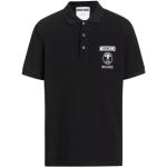 Moschino, Schwarzes Polo T-Shirt Couture Black, Herren, Größe: L