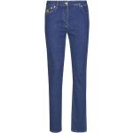 Marineblaue MOSCHINO Straight Leg Jeans aus Denim für Damen Größe S 