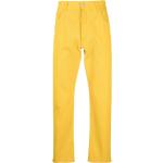 Gelbe MOSCHINO Straight Leg Jeans mit Reißverschluss für Herren Übergrößen Weite 44 