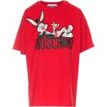 Moschino, Bugs Bunny Patch T-Shirt Red, Damen, Größe: M