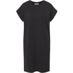 Schwarze Kurzärmelige Moss Copenhagen Schulterfreie Shirtkleider mit Kopenhagen-Motiv für Damen Größe S 