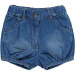 Reduzierte Blaue Jeans Shorts für Kinder mit Reißverschluss aus Denim für Mädchen Größe 92 