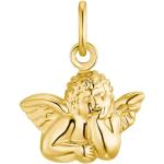 Goldene Amor Schutzengel Anhänger aus Gold 10 Karat für Damen 