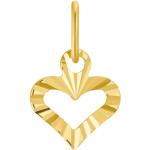 Goldene Amor Bettelarmbänder & Sammelarmbänder Glänzende aus Gold 10 Karat für Damen 
