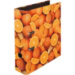 Orange Herlitz Motivordner mit Orangenmotiv DIN A4 aus Papier 
