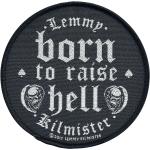 Motörhead Patch - Lemmy Kilmister - Born to raise hell - schwarz/weiß - Lizenziertes Merchandise