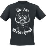 Schwarze Halblangärmelige Motörhead Rundhals-Ausschnitt Herrenbandshirts Größe 3 XL für Festivals 