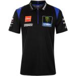 Schwarze MotoGP Herrenpoloshirts & Herrenpolohemden mit Reißverschluss aus Polyester Größe M 