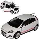 Weiße MotorMax FIAT Punto Modellautos & Spielzeugautos aus Metall 