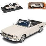 Beige MotorMax Ford Mustang Spielzeug Cabrios aus Metall 