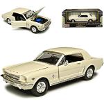 Beige MotorMax Ford Mustang Modellautos & Spielzeugautos 