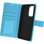 Hellblaue Motorola Edge 30 Pro Hüllen Art: Flip Cases aus Kunstleder 