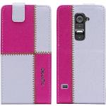 numia Motorola Moto X Hülle, Handyhülle Handy Schutzhülle [Handytasche mit Standfunktion und Kartenfach] Pu Leder Tasche fürMotorola Moto X (XT1052) Case Cover [Weiss-Pink]