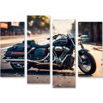 Motorrad Chopper Fat Boy passend für Harley Davidson Bilder