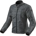 Dunkelgraue Animal-Print Wasserdichte Mini Kurzjacken & Cropped-Jackets mit Leopard-Motiv aus Denim für Damen für den für den Sommer 