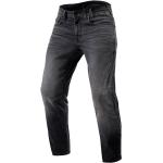 Dunkelgraue Sportliche Tapered Jeans aus Leder für Herren 