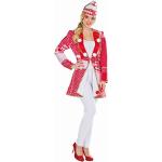 Mottoland Damen Kostüm Patchwork Jacke rot-weiß Karneval Fasching Gr.38