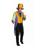 Neonorange Gestreifte Mottoland Clown-Kostüme & Harlekin-Kostüme aus Polyester für Kinder Größe 56 