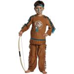 Braune Mottoland Indianerkostüme für Kinder Größe 152 