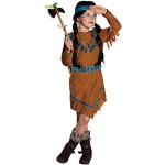 Mottoland Kinder Indianerin Mädchen Kostüm Fasching Karneval Kinderkostüm: Größe: 128