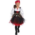 Mottoland Kinder Kostüm Piratin Seeräuber Mädchen Fasching Karneval Verkleiden: Größe: 152