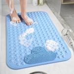 Reduzierte Blaue Duschmatten & Duscheinlagen matt maschinenwaschbar 