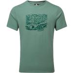 Reduzierte Türkise Langärmelige Mountain Equipment T-Shirts aus Baumwolle für Herren Größe S 