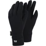 Schwarze Mountain Equipment Touch Touchscreen-Handschuhe aus Fleece für Damen Größe XS für den für den Winter 