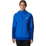 Reduzierte Blaue Wasserdichte Mountain Hardwear Regenjacken aus Nylon für Damen Größe XL 