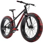 Mountainbike MTB Fatbike 26'' SNW2458 Mountainbikes, Rahmenhöhe: schwarz/rot