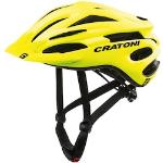 Mountainbikehelm CRATONI "MTB-Fahrradhelm Pacer" Helme gelb (neongelb matt) Fahrradhelme für Erwachsene