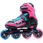 Move inline-Skates Fast semi-softboot verstellbar rosa/blau Größe 34-37