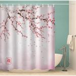 Rosa Moderne Textil-Duschvorhänge aus Textil 120x180 