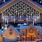 Reduzierte Weiße Lichterketten Innen mit Weihnachts-Motiv mit Timer 