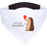 Mr. & Mrs. Panda Hundehalstuch M Igel mit Luftballon - Geschenk, mittel, Tiermotive, Geburtstag, Gute Laune, Tiere, Glückwunsch, Geburtstagskind,