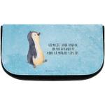 Eisblaue Motiv Mr. & Mrs. Panda Pinguin Schminktaschen & Make-Up Taschen mit Pinguinmotiv aus Kunstfaser für Herren 