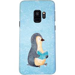Mr. & Mrs. Panda Samsung Galaxy S9 Handyhülle Pinguin Buch - Geschenk, Lesen, Handycover, Smartphone Hülle, Handy Case