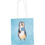 Eisblaue Motiv Mr. & Mrs. Panda Pinguin Jutebeutel & Stoffbeutel mit Pinguinmotiv aus Kunstfaser für Herren 