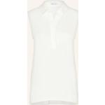 Weiße Mrs & Hugs V-Ausschnitt Blusentops aus Polyester für Damen Größe M für den für den Sommer 