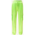 Reduzierte Neongrüne Mrs & Hugs Freizeithosen aus Viskose für Damen Größe S 