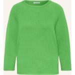 Reduzierte Neongrüne Mrs & Hugs Kaschmir-Pullover aus Wolle für Damen Größe S 