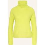 Neongrüne Mrs & Hugs Rollkragen Kaschmir-Pullover aus Kaschmir für Damen Größe M 