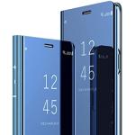 Blaue Samsung Galaxy Note 9 Hüllen Art: Flip Cases mit Bildern mit Spiegel 