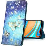 Bunte Samsung Galaxy A21s Cases Art: Flip Cases mit Bildern aus Leder mit Ständer klein 