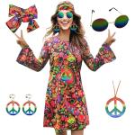 Hippie-Kostüme & 60er Jahre Kostüme für Damen Größe XL 
