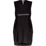 Reduzierte Schwarze Ärmellose Mini U-Ausschnitt Minikleider & kurze Kleider mit Reißverschluss aus Baumwolle für Damen Größe XS 