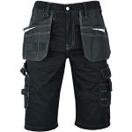 Schwarze Skater Cargo-Shorts für Herren Größe S 