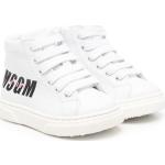Reduzierte Weiße MSGM High Top Sneaker & Sneaker Boots mit Reißverschluss aus Kalbsleder für Kinder Größe 26 